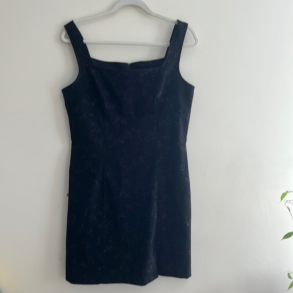 Vintage 90s Dress Babydoll Whimsigoth Glitter Floral Witchy The Craft y2k mini - Picture 1 of 7